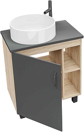 Grossman Мебель для ванной Флай 70 GR-3013 дуб сонома/серая – фотография-5